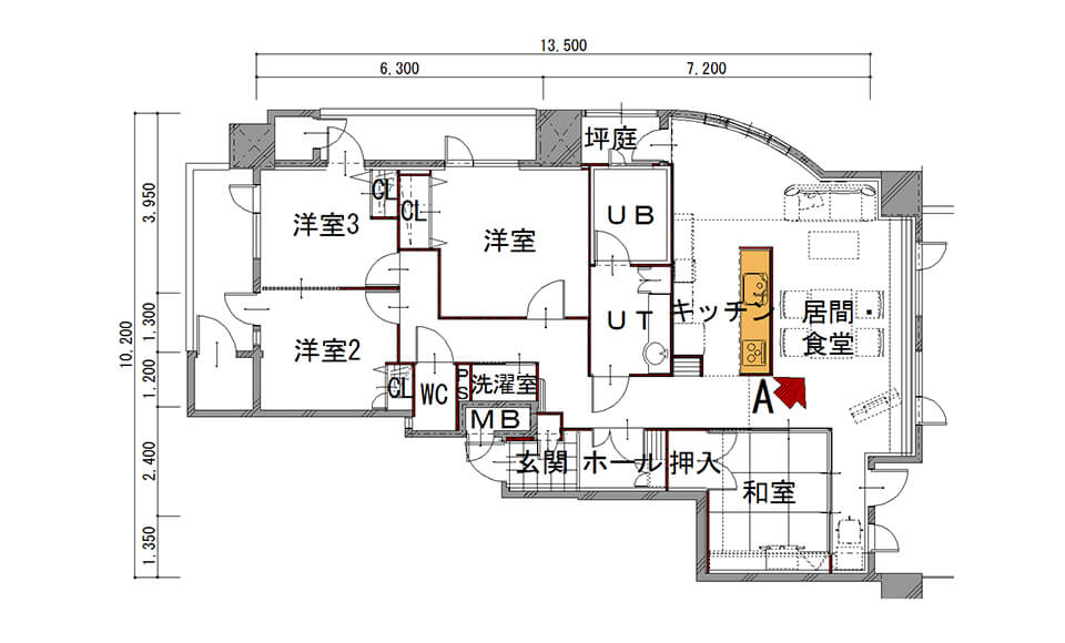 間取り図：ビフォー