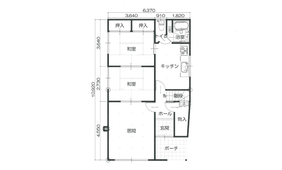 間取り図：ビフォー