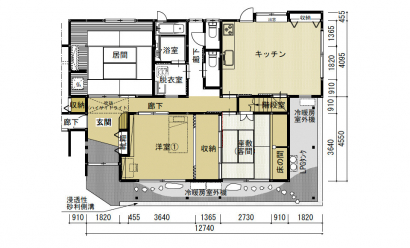 間取り図：アフター