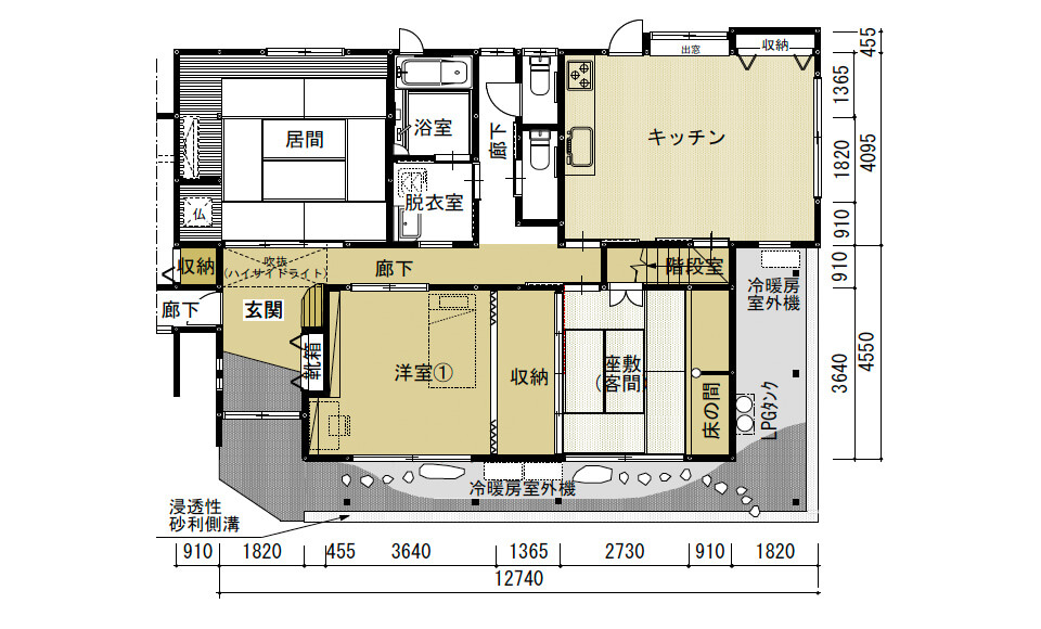 間取り図：アフター