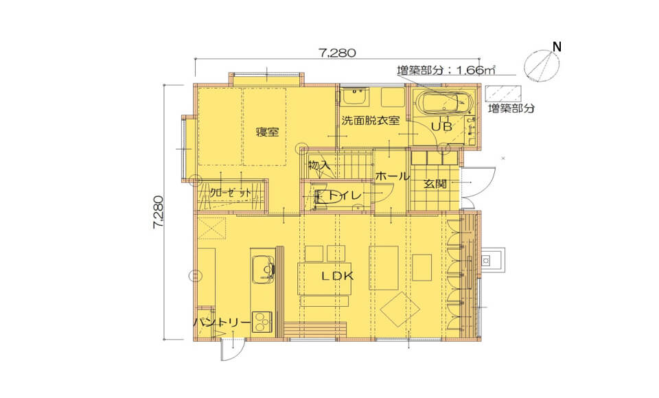 間取り図：アフター