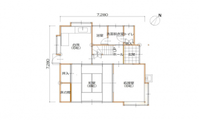 間取り図：ビフォー