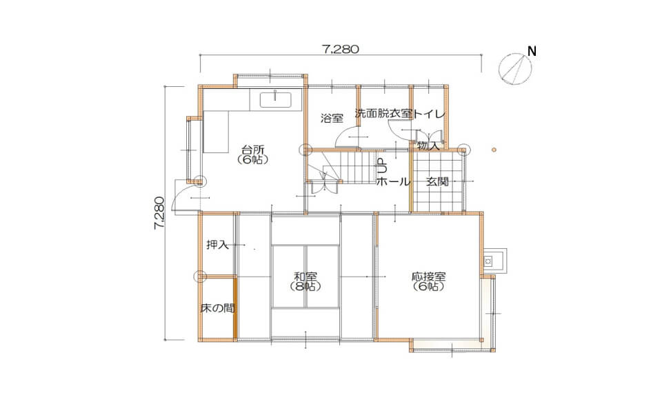 間取り図：ビフォー