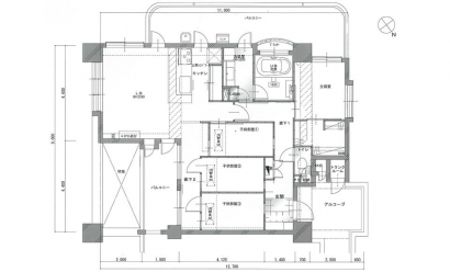 間取り図：アフター