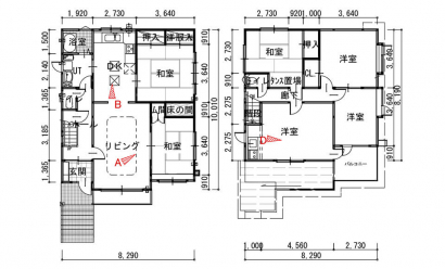 間取り図：ビフォー