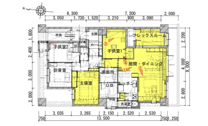 間取り図：アフター