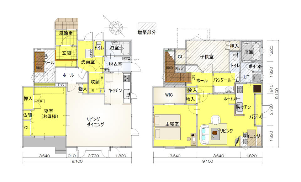 間取り図：アフター