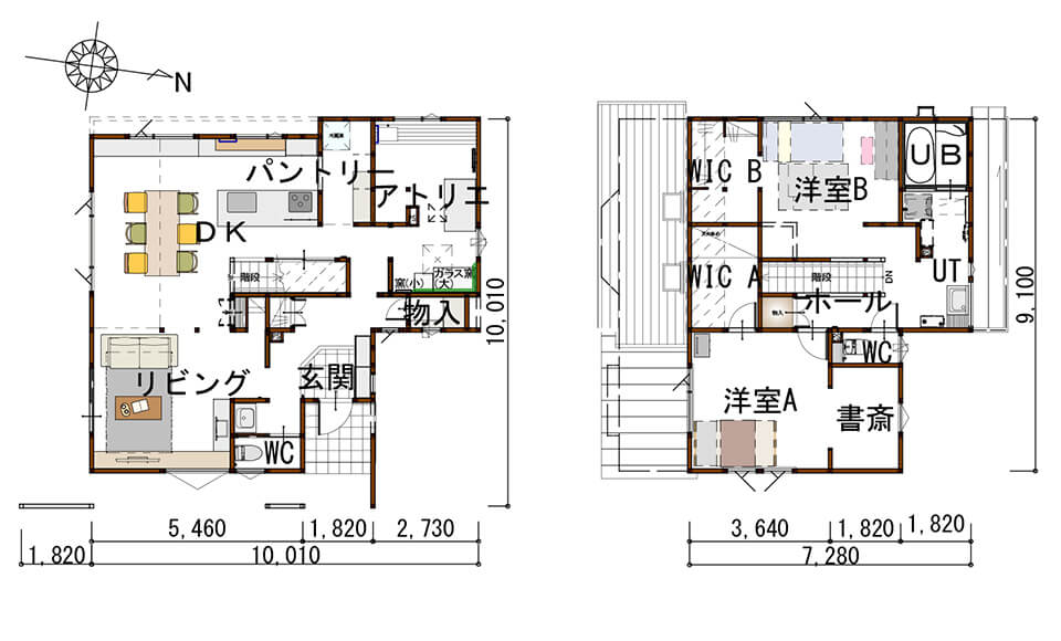 間取り図：アフター