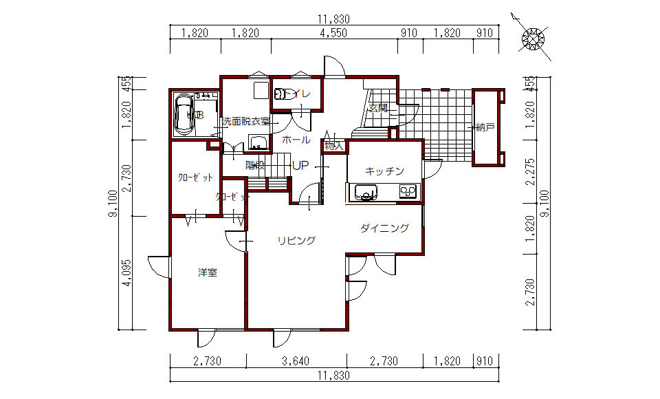 間取り図：ビフォー