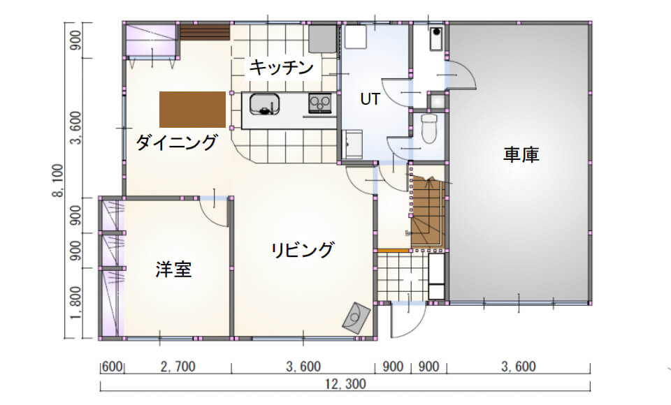 間取り図：アフター