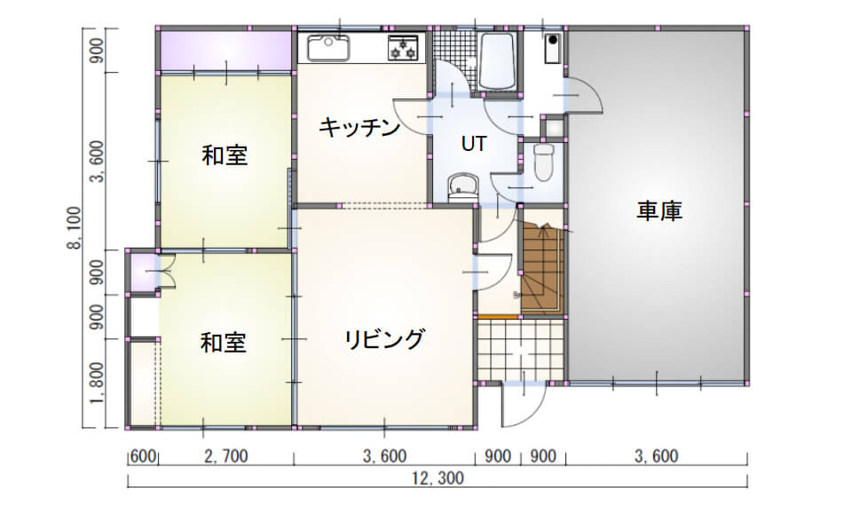 間取り図：ビフォー