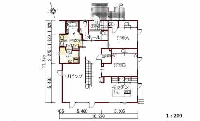 間取り図：アフター