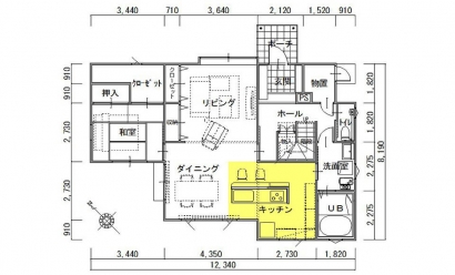 間取り図：アフター