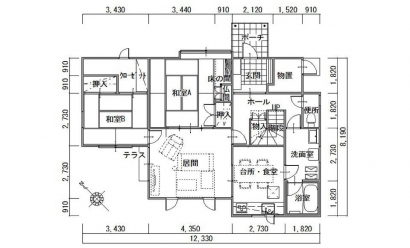 間取り図：ビフォー