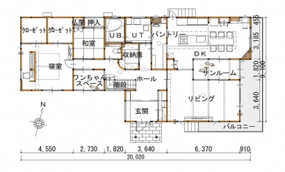 間取り図：アフター