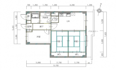 間取り図：ビフォー