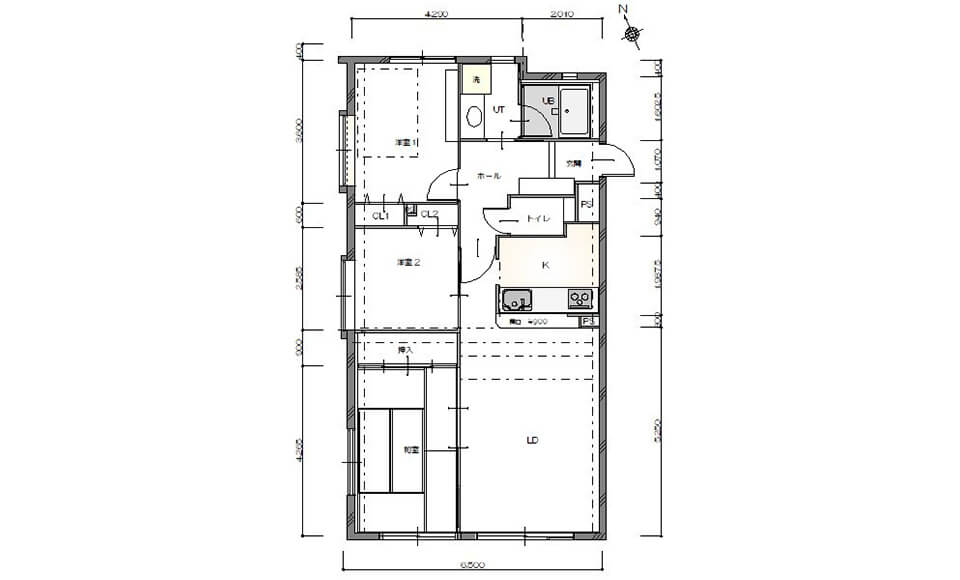 間取り図：ビフォー