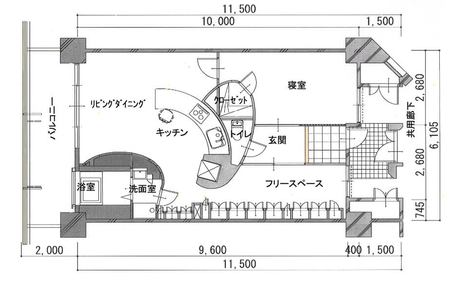 間取り図：ビフォー