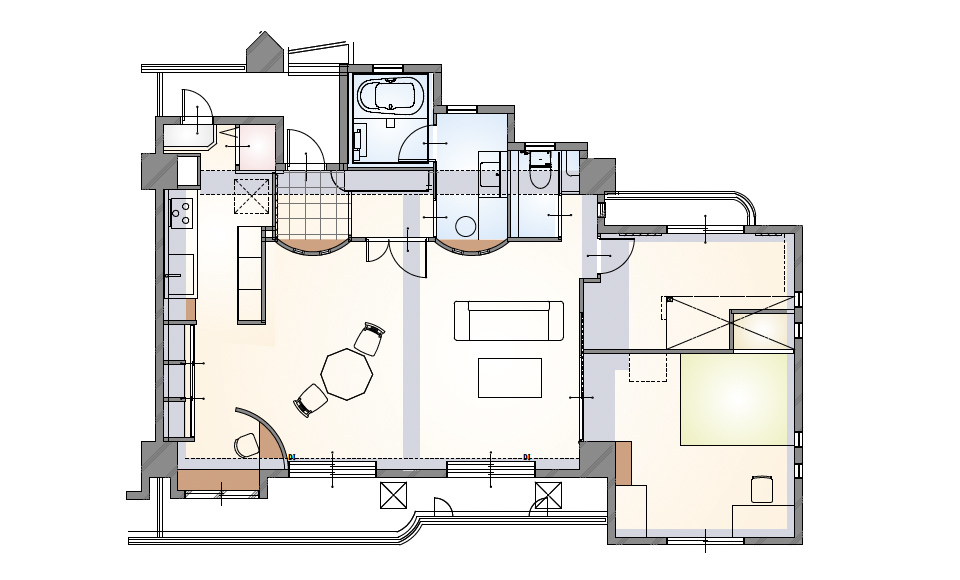 間取り図：アフター