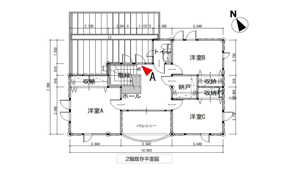 間取り図：ビフォー