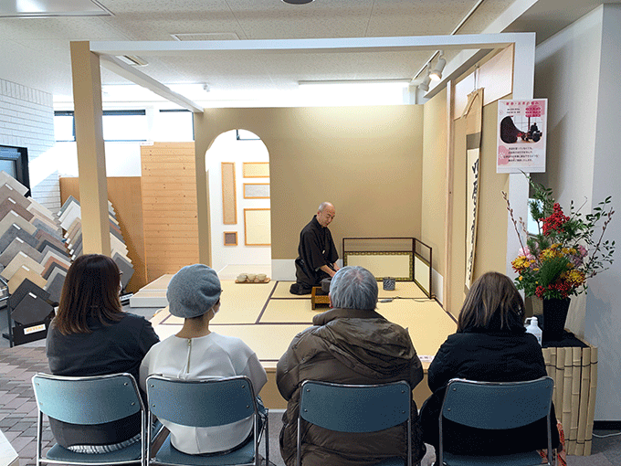 武者小路流茶道お茶会の様子