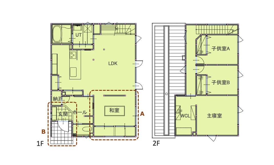 間取り図：アフター