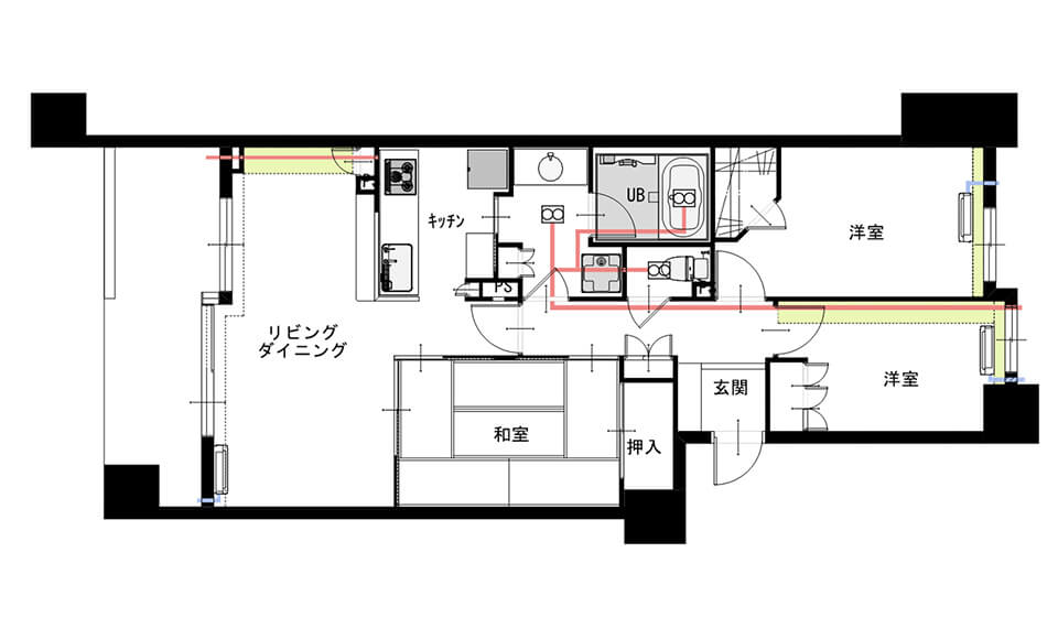 間取り図：ビフォー