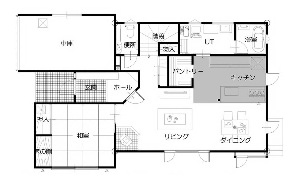 間取り図：アフター