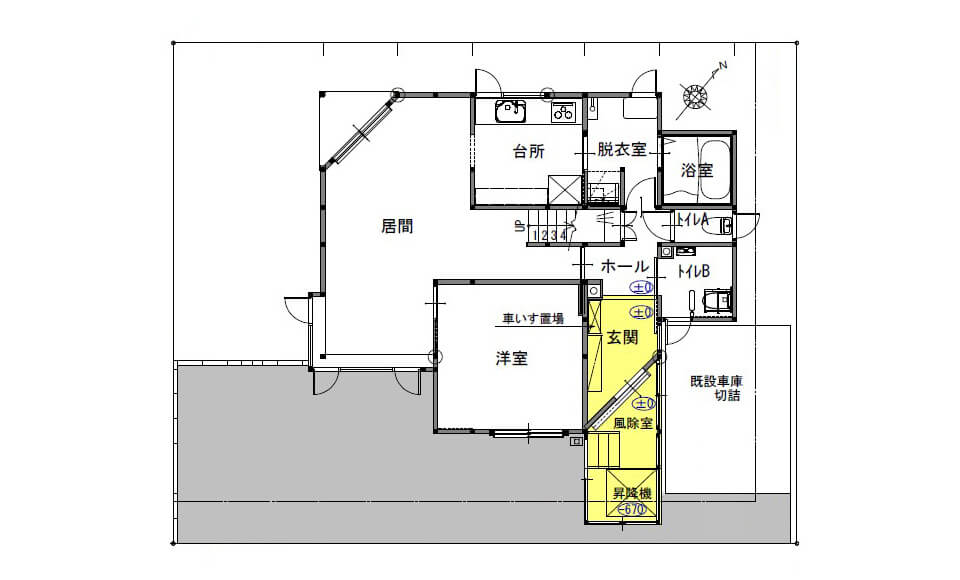 間取り図：アフター