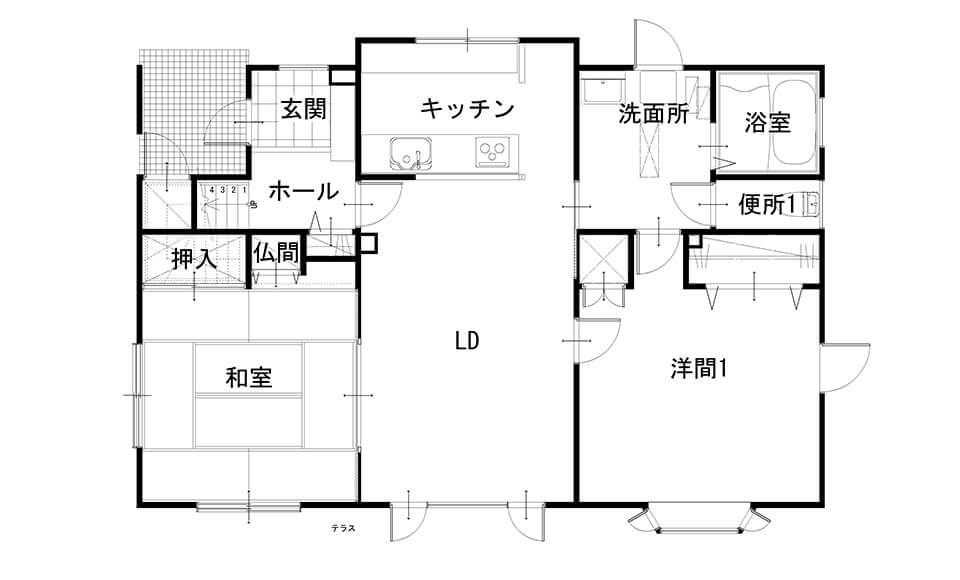 間取り図：ビフォー