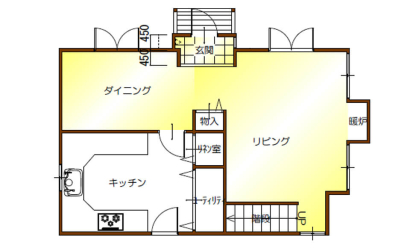 間取り図：アフター