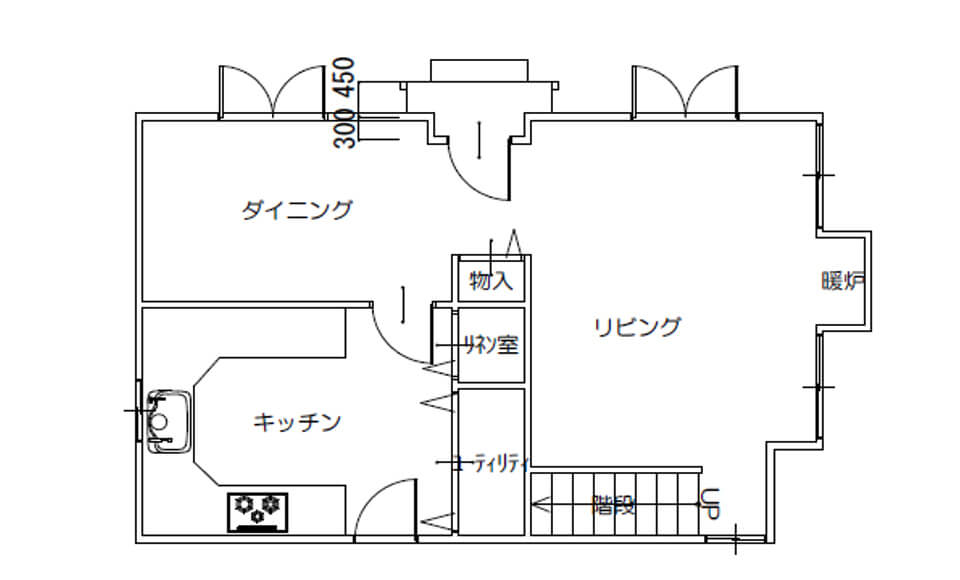 間取り図：ビフォー