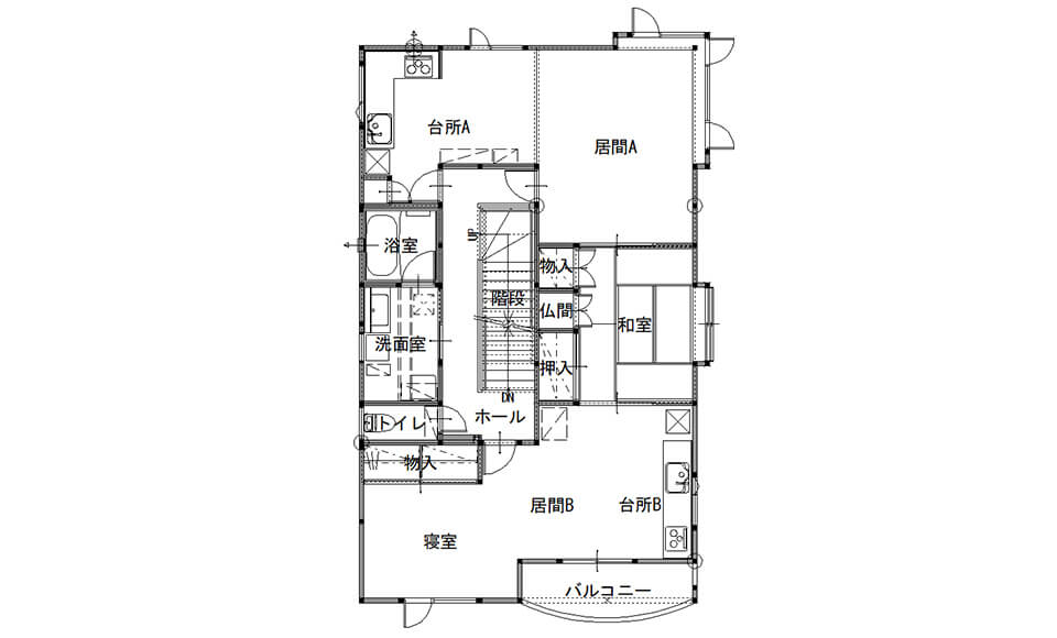 間取り図：ビフォー