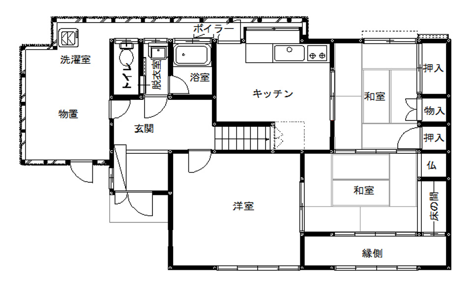 間取り図：ビフォー