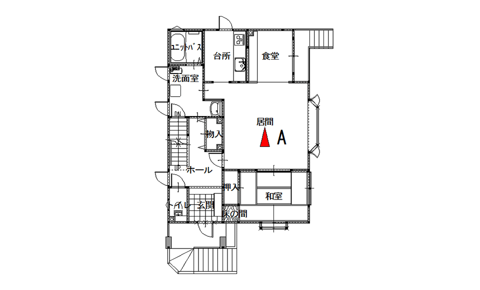 間取り図：ビフォー