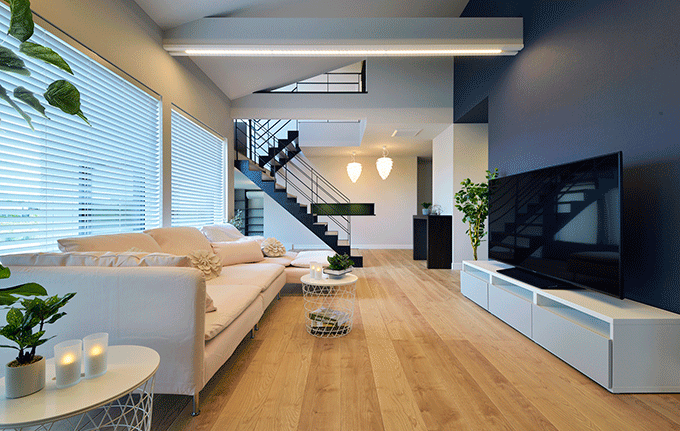 北海道マイホームセンター旭川北彩都会場／土屋ホーム旭川モデルハウスリビング