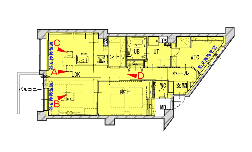間取り図：アフター
