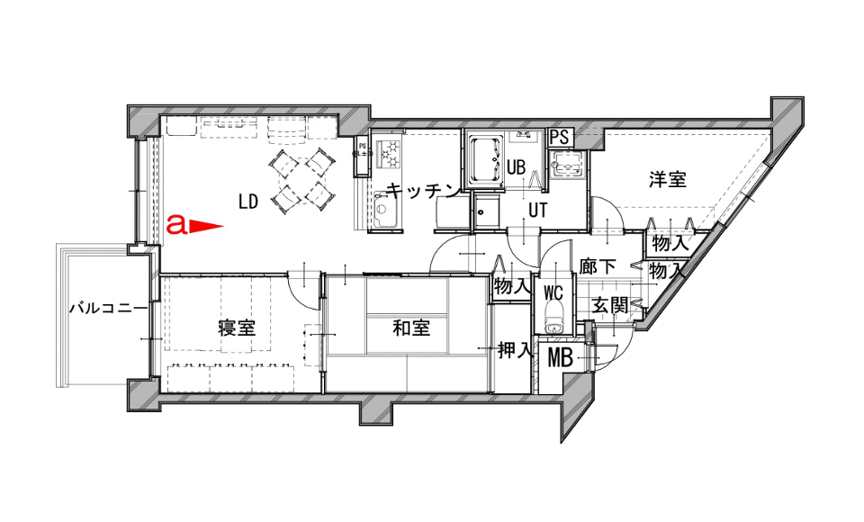 間取り図：ビフォー