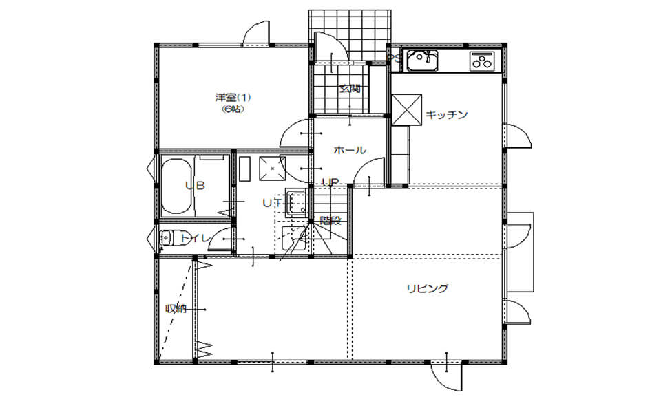 間取り図：ビフォー