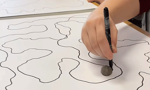 [札幌]石を使ってペンを押しながら線を描いていく、感覚と素材の関係をたしかめるワークショップ