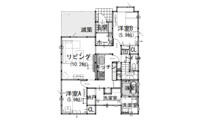 間取り図：アフター