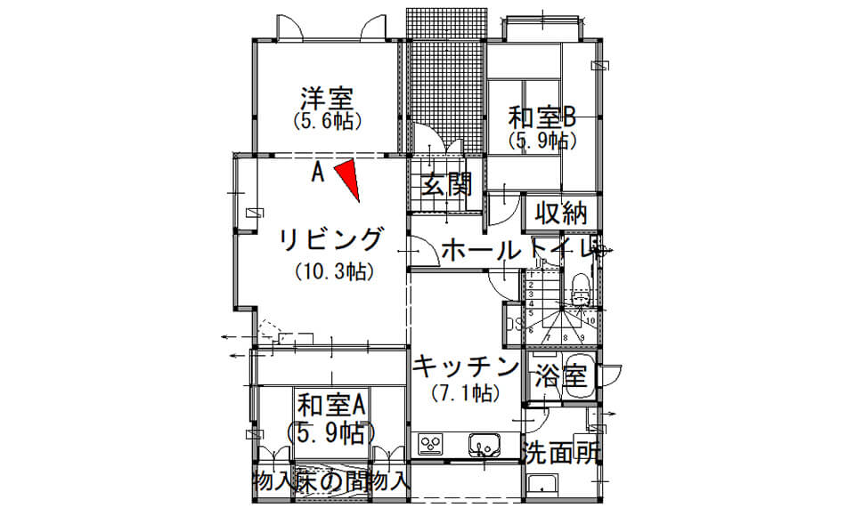 間取り図：ビフォー