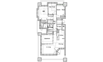間取り図：ビフォー