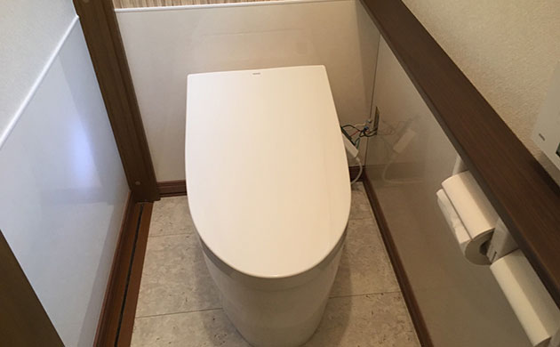 トイレのリフォーム Totoネオレスト で快適なトイレに生まれ変わりました コンセントのみ未完の写真です 土屋ホームトピア スタッフブログ