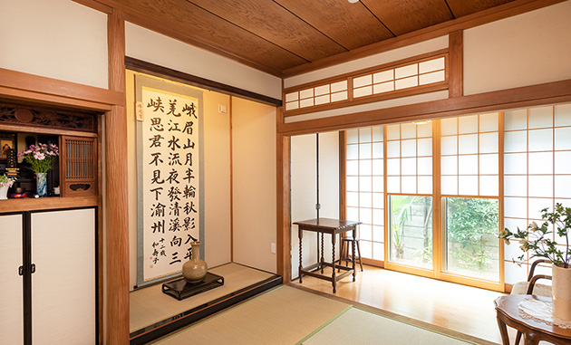目黒区にお住まいの皆様へ参考になるカラー畳でオシャレな和室 ５つのポイントをリフォーム実例で紹介 土屋ホームトピア スタッフブログ