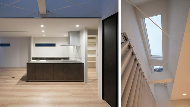 「トクラスキッチン コラージア スリムフラット-W ペニンシュラ型」【リフォーム完成見学会レポート】築30年の軽量鉄骨住宅が「エコ築FR」で快適空間に大変身!