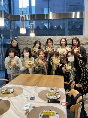 【アーティフィシャルフラワーで作るお正月飾り】にご参加いただいた皆様、ありがとうございました。