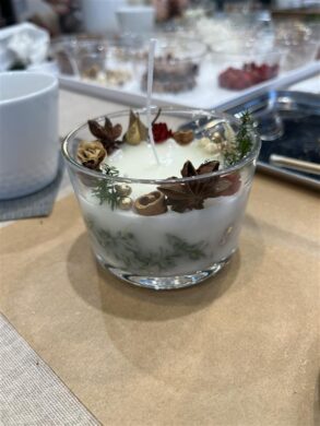 こちらが完成したキャンドルになります。