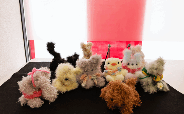 アニマルドールづくりスタッフの作品たち