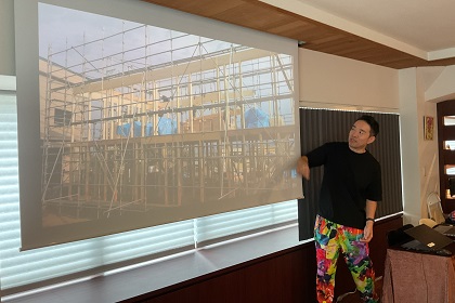 川崎忠臣さんと土屋ホームのコラボ新築セミナーの様子